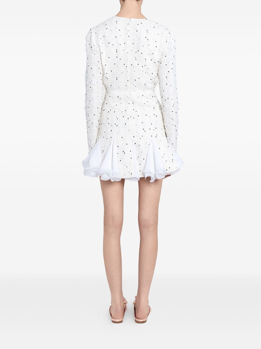 polka-dot ruffled dress - 4