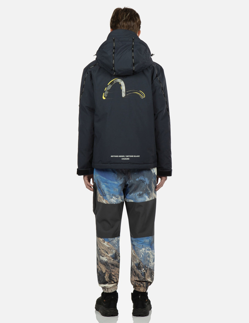 Moving Seagull PVC Patch Hooded Down Jacket 5