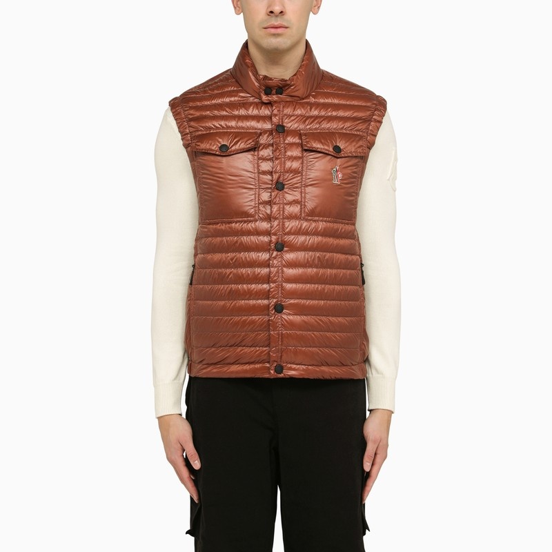 Ollon red padded waistcoat - 1