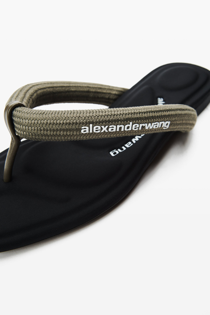 Alexander Wang JENNA TUBULAR FLAT THONG SANDAL outlook