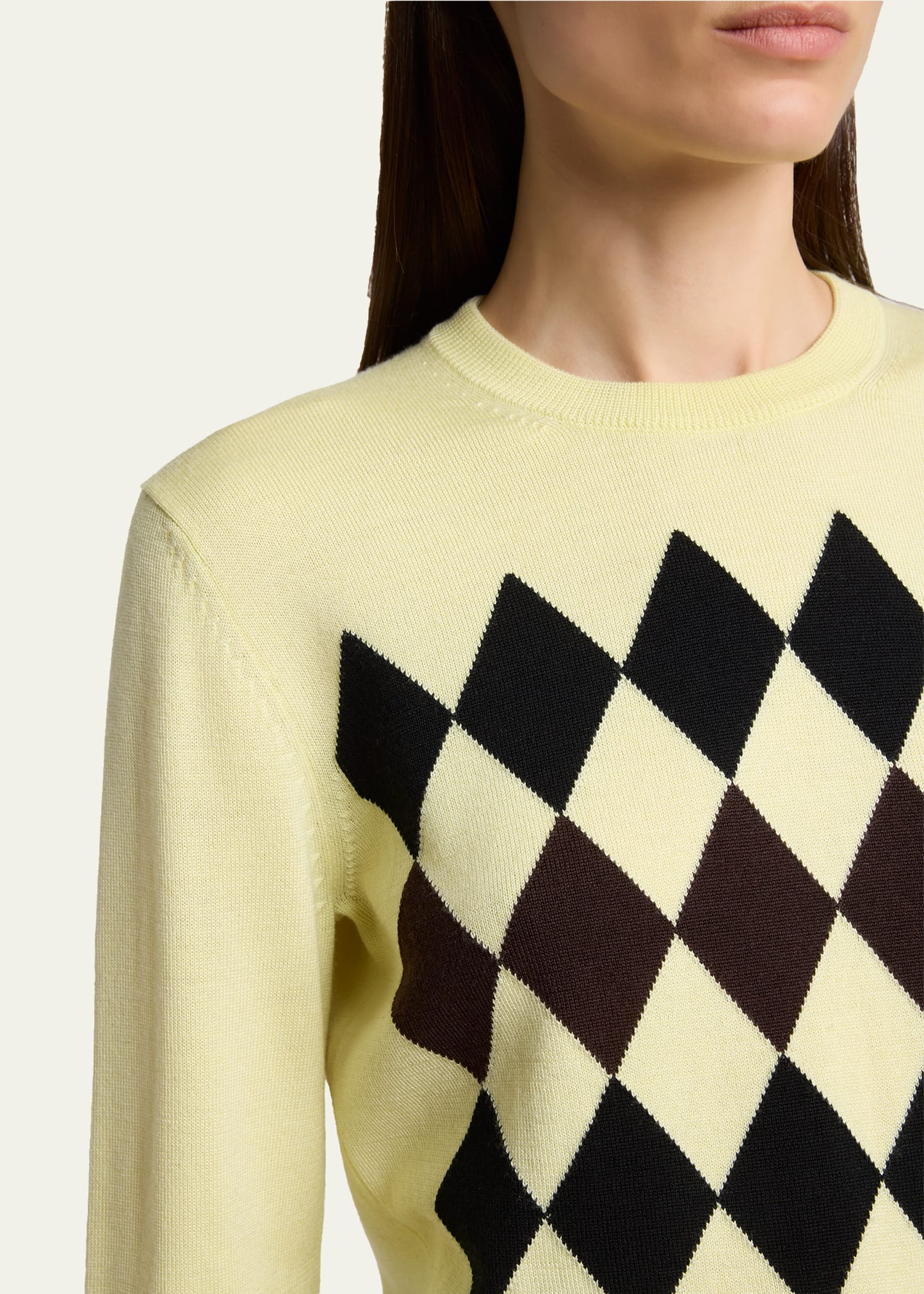 Vivian Argyle Crewneck Sweater - 5