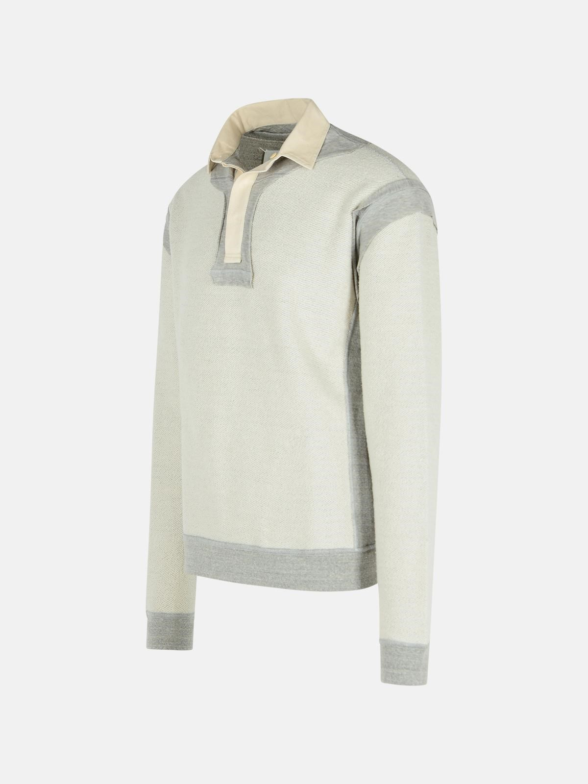 GRAY COTTON SWEATSHIRT - 2
