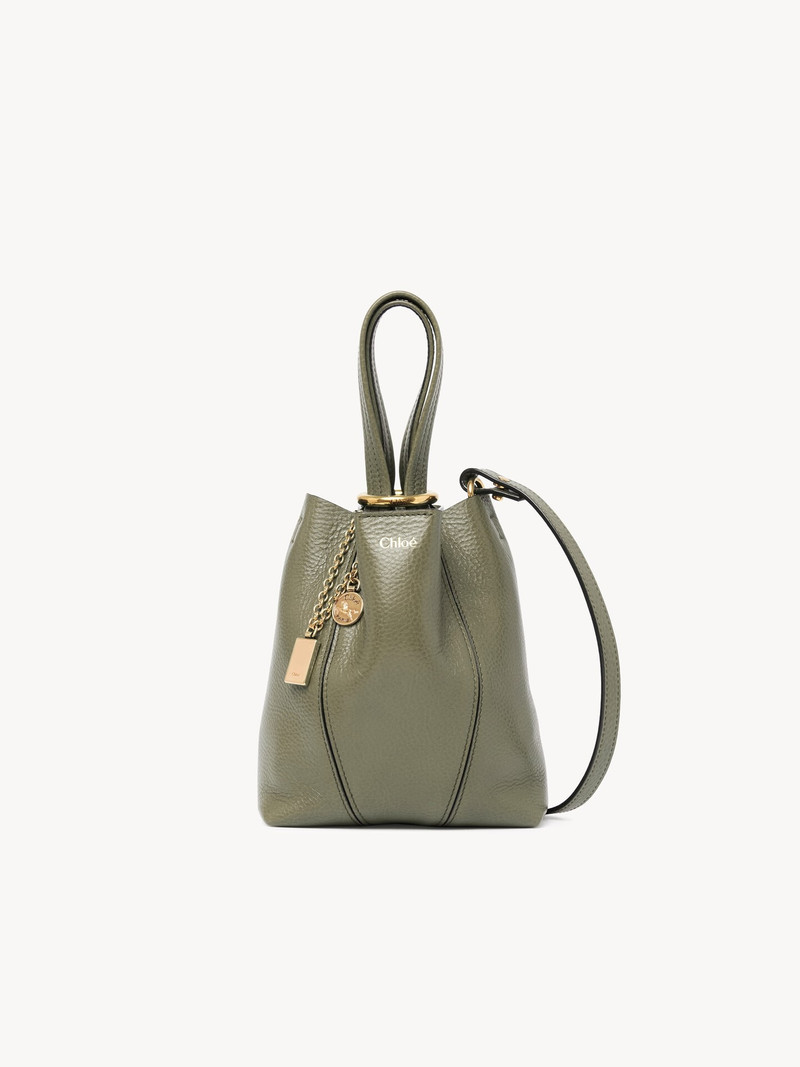 Chloé SMALL CHLOÉ SPIN TOTE BAG IN GRAINED LEATHER outlook