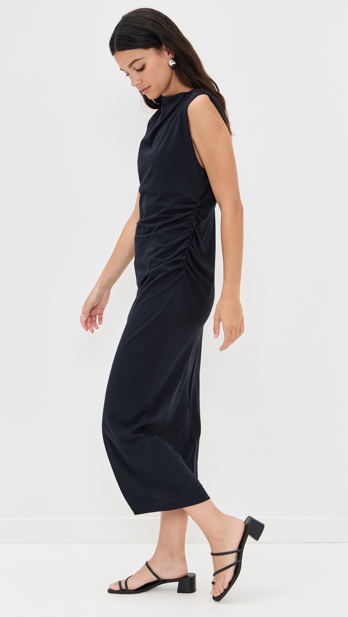 Cowl Neck Muscle Tee Dress - 3