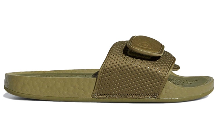 adidas x Pharrell Boost Slides 'Olive Cargo' FY6141 - 2