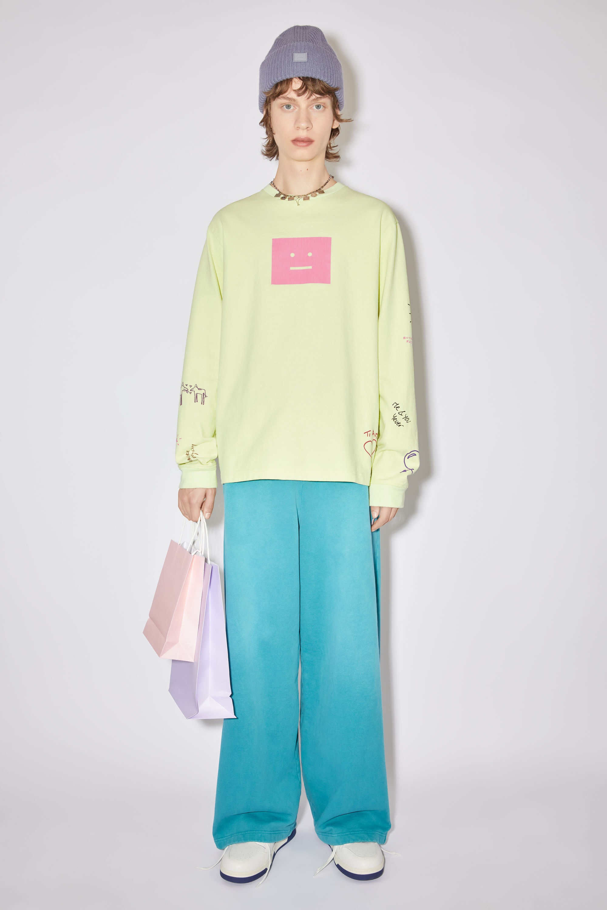 Scribbles long sleeve t-shirt- Regular fit - Flou green - 2