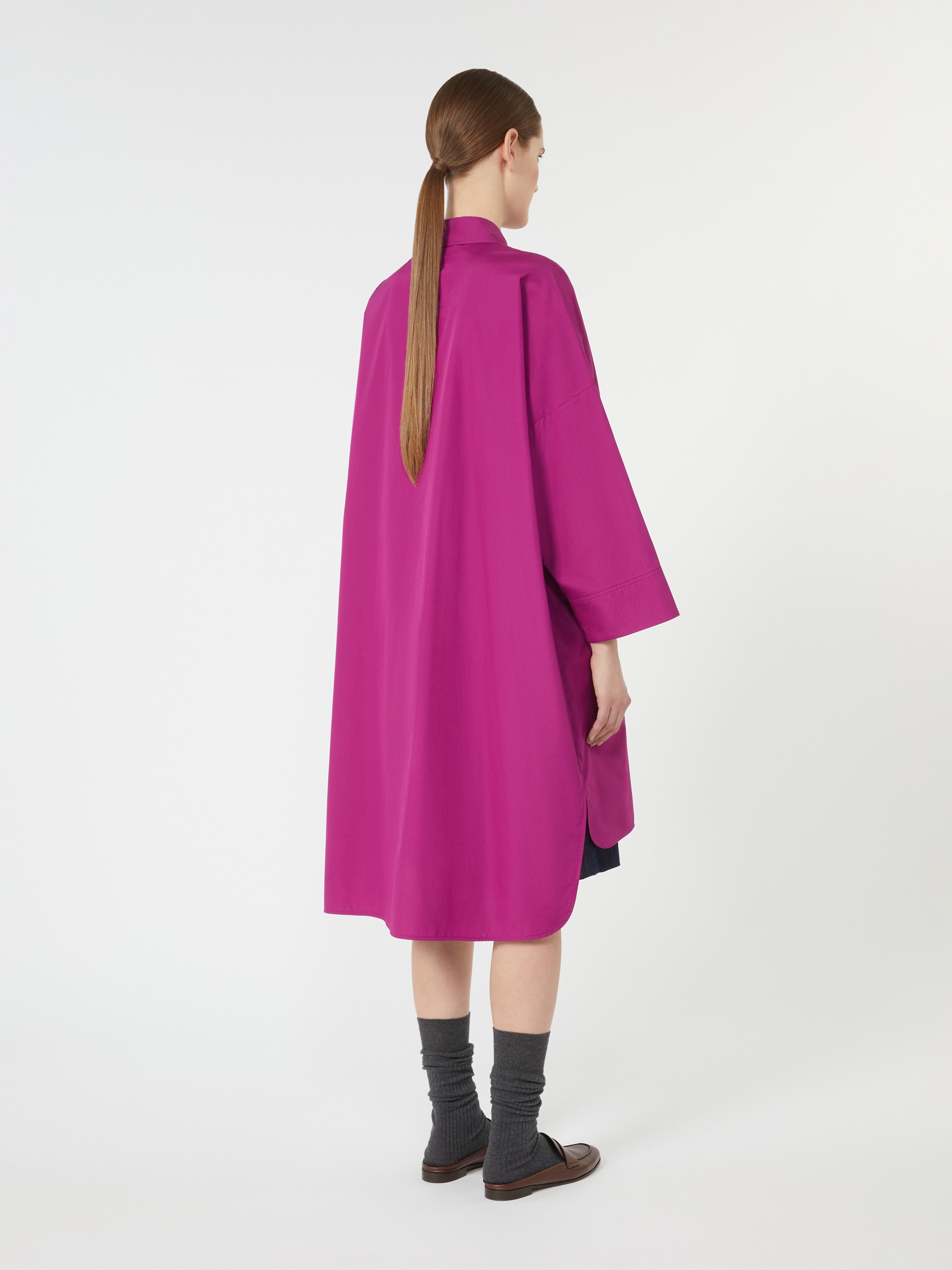 VERONICA Cotton poplin shirt dress - 4