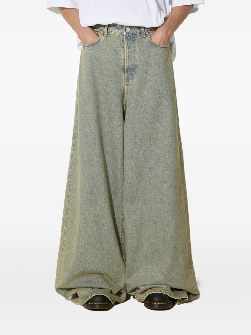 faded wide-leg jeans 1
