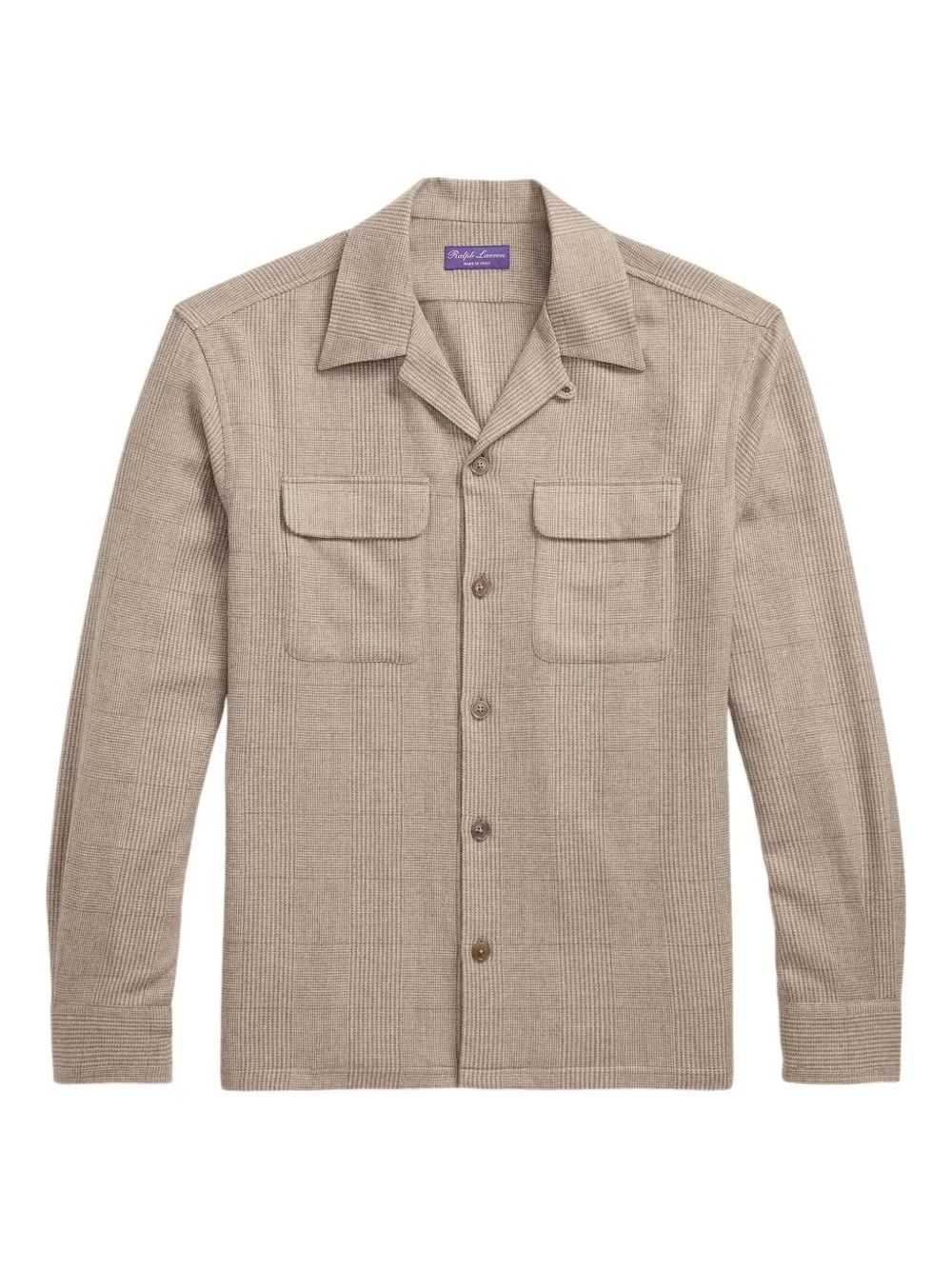 check-print shirt - 1