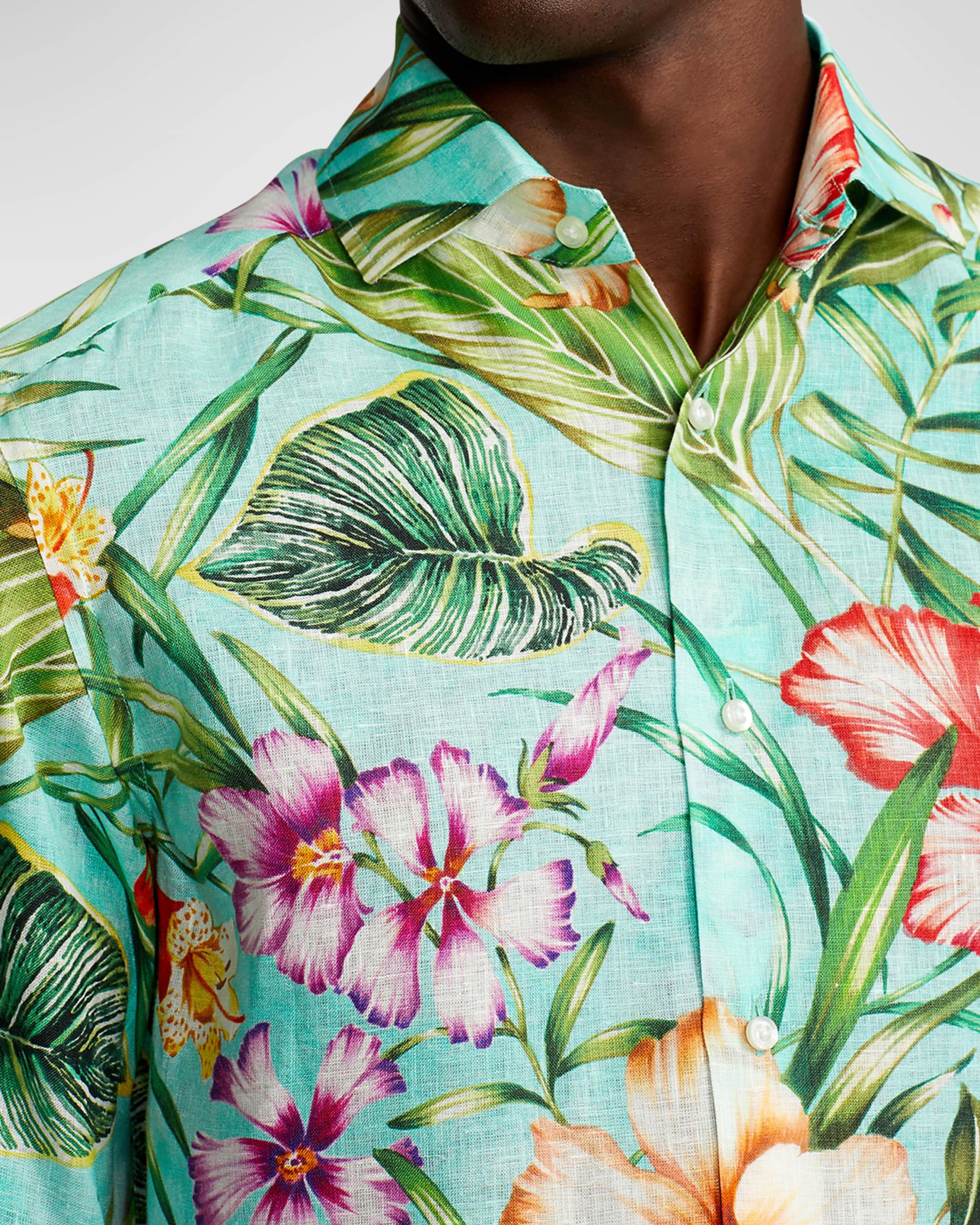 Men's Serengeti Delano Floral Button-Down Shirt - 6