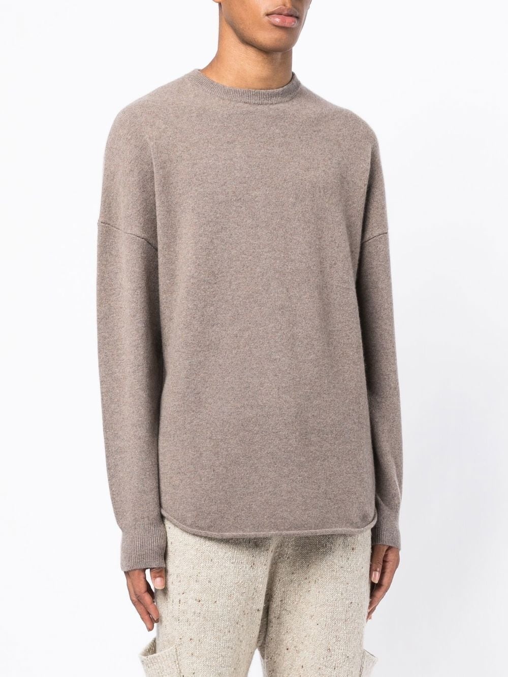 crew-neck cashmere-blend jumper - 3