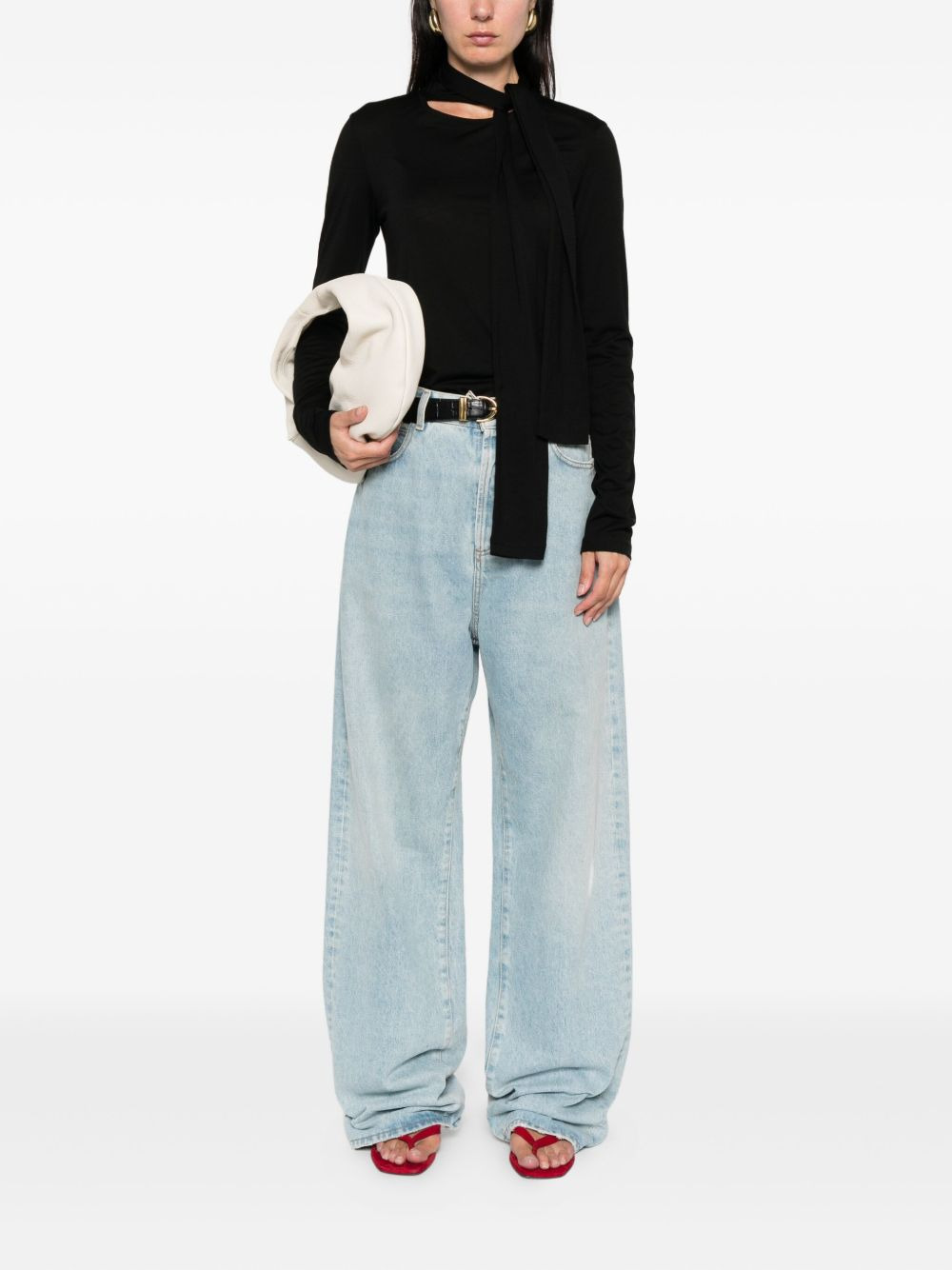 long-sleeved open-front cardigan - 2