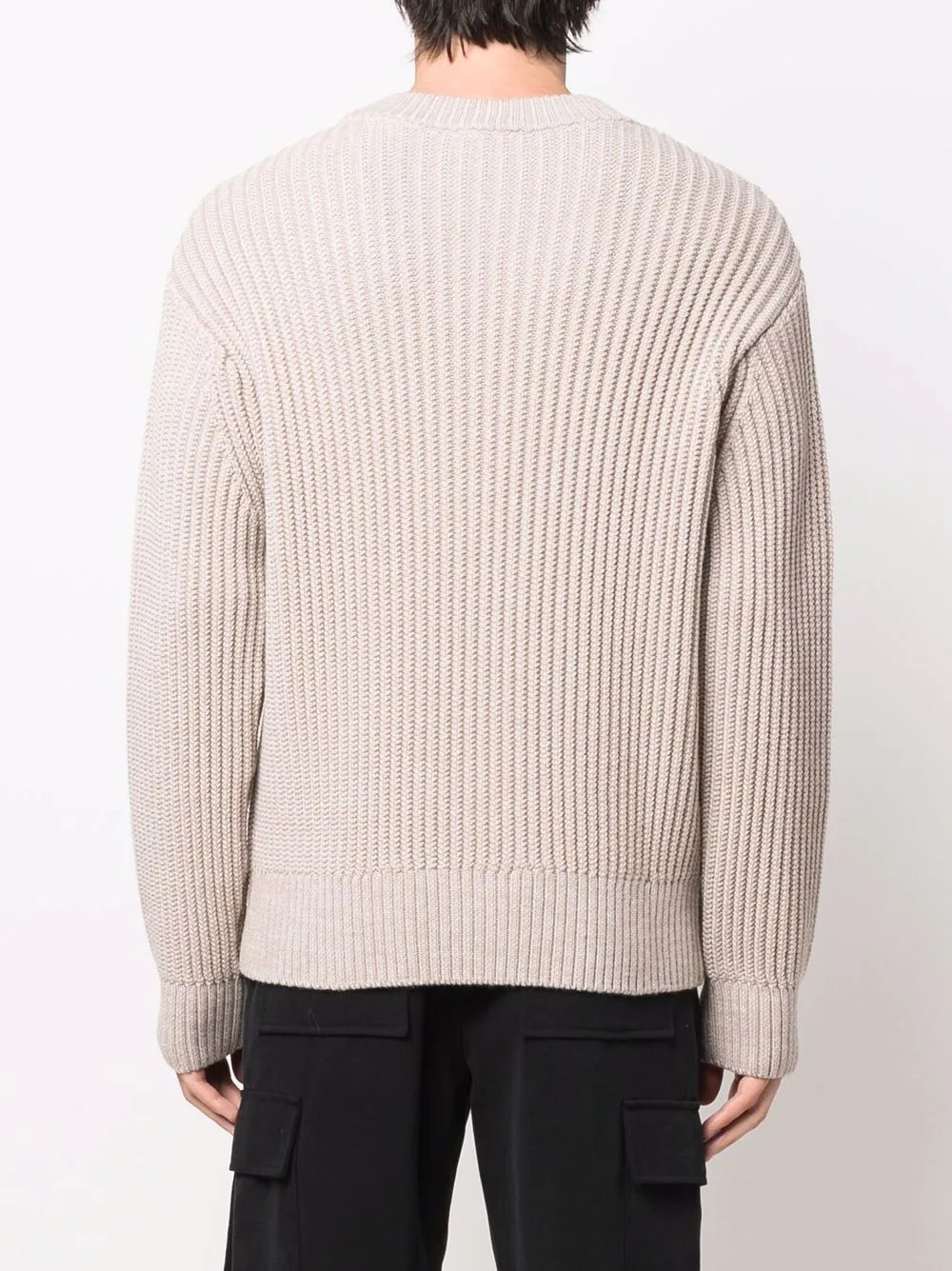 ribbed-knit crew-neck jumper - 4