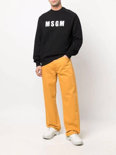 MSGM logo-print sweatshirt outlook