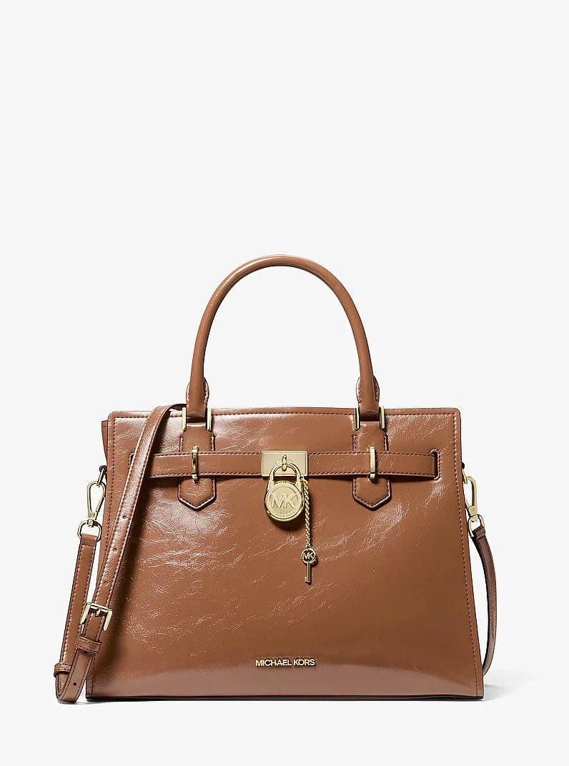 Hamilton Medium Patent Satchel - 1