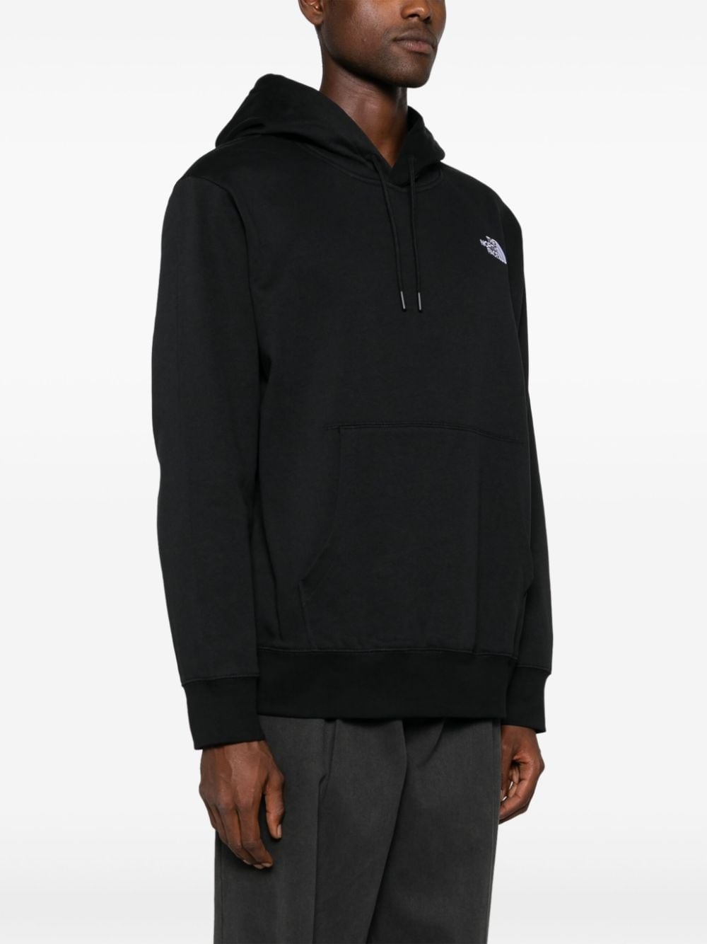 embroidered-logo hoodie - 3