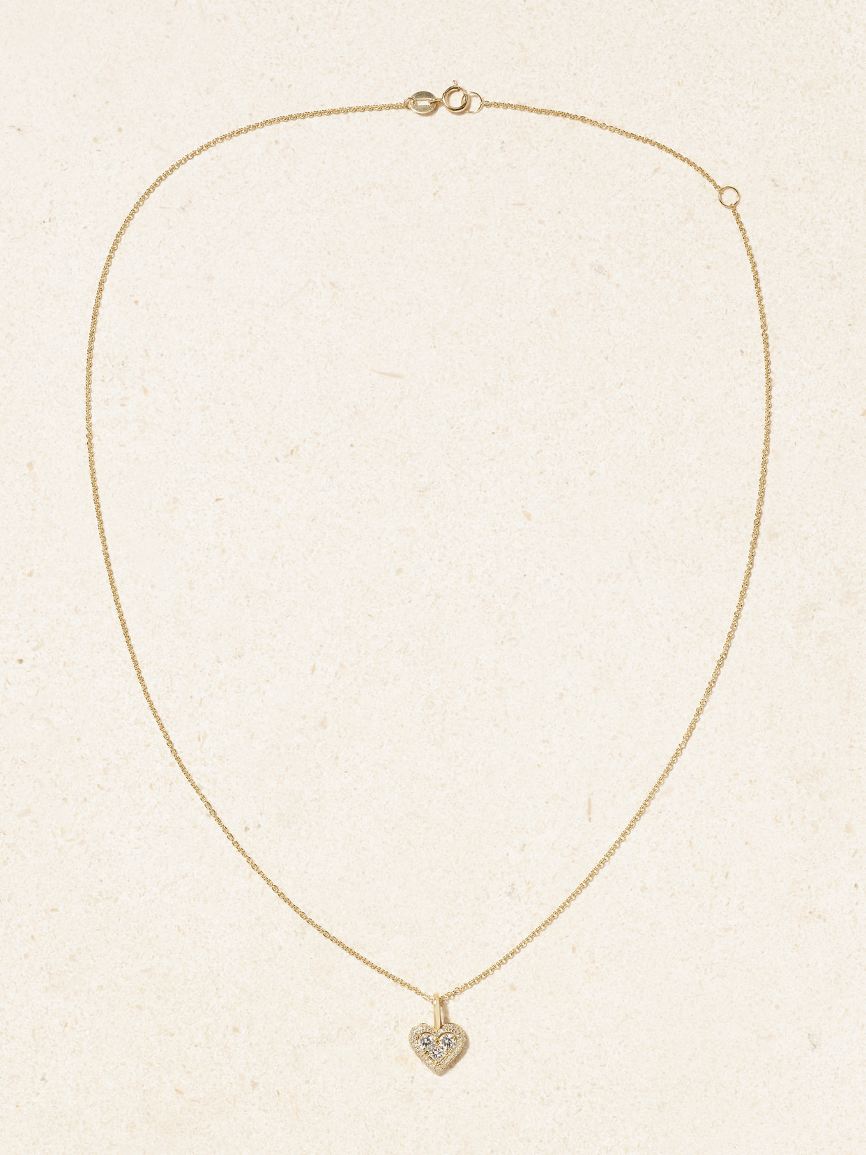 Piece Of My Heart Sparkle 14-karat Gold Diamond Necklace - 4