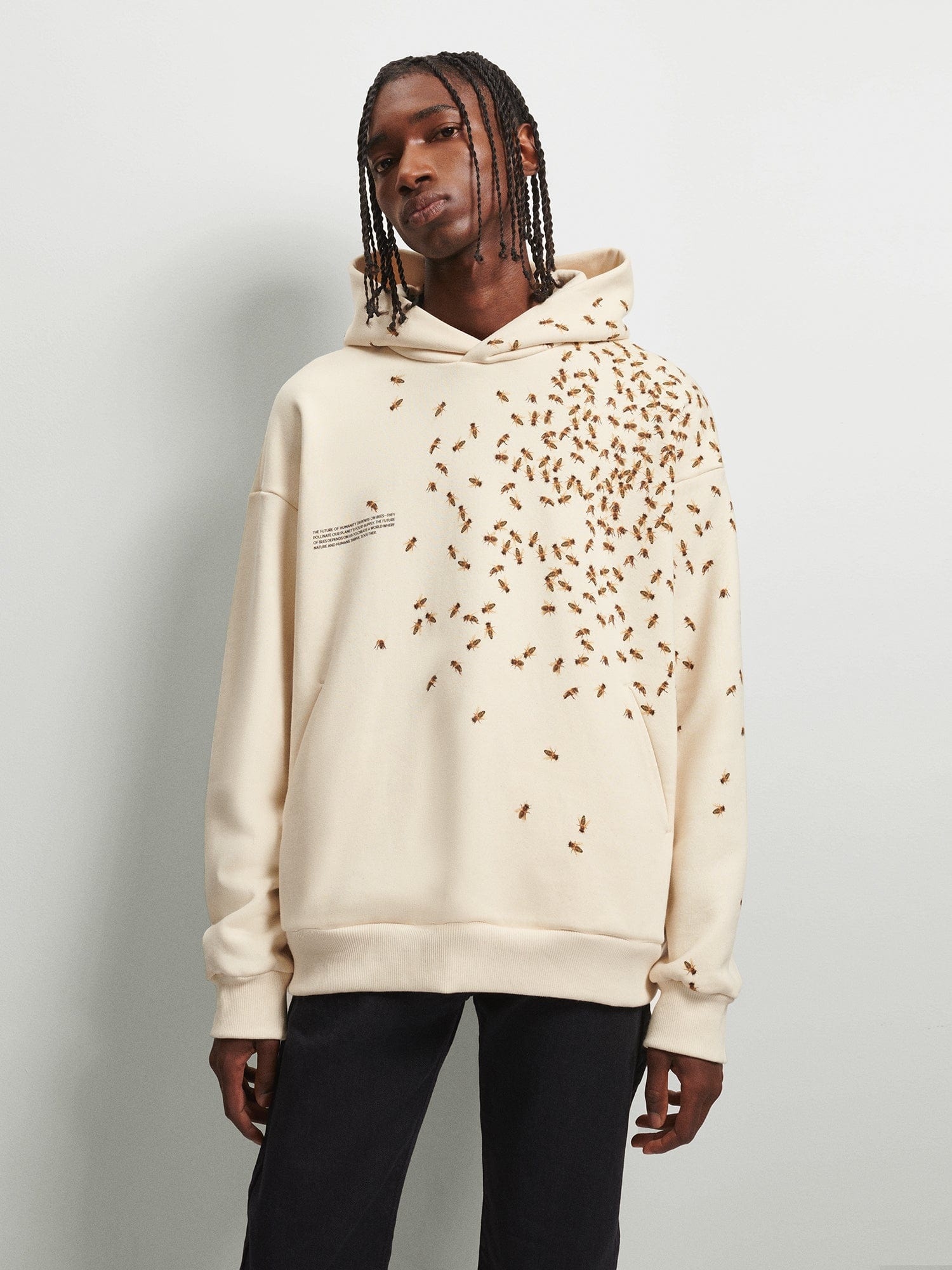 Mens Bee The Change Hoodie - Undyed - 2