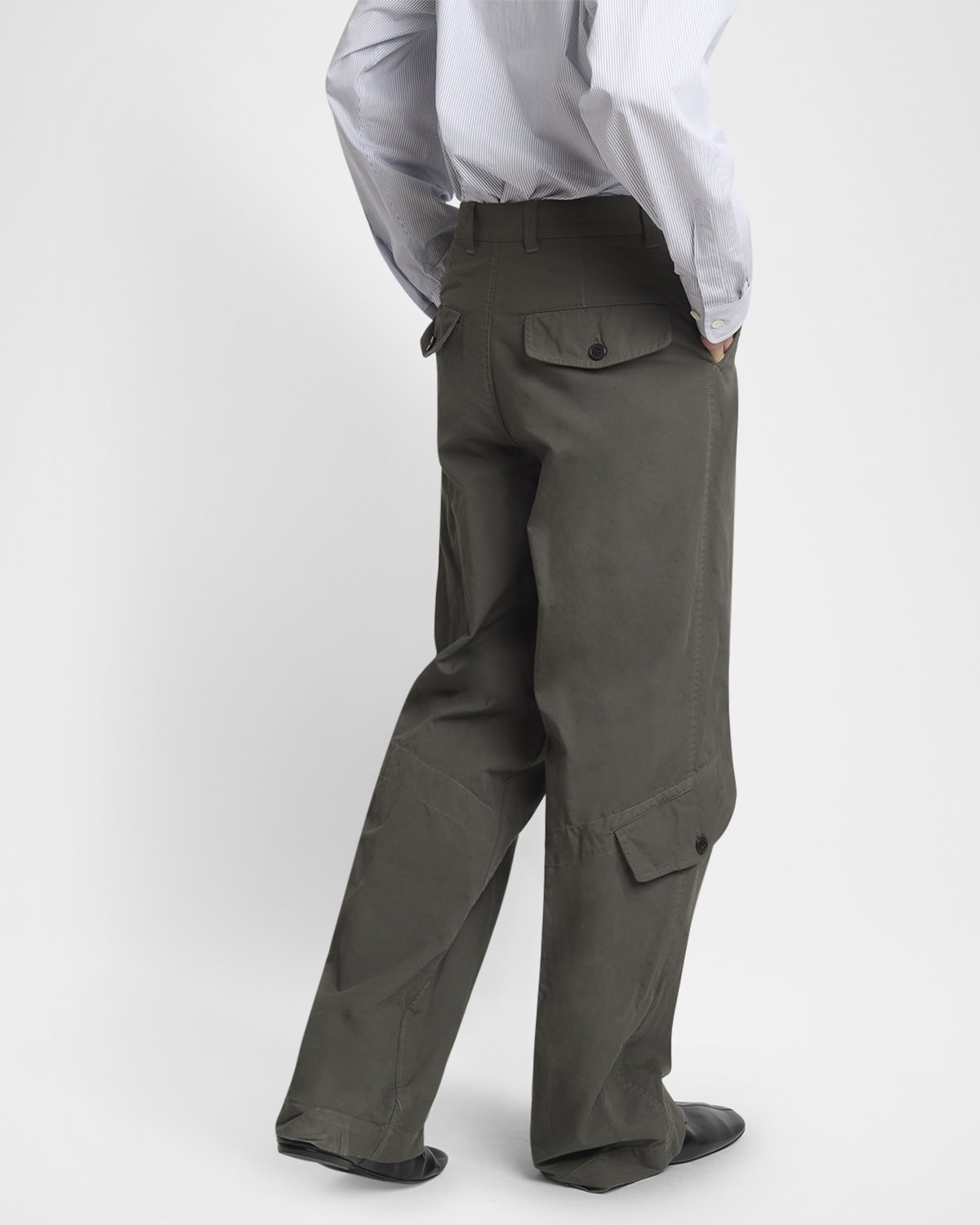 Dries Van Noten Men's Paxford Garment-Dyed Cargo Pants