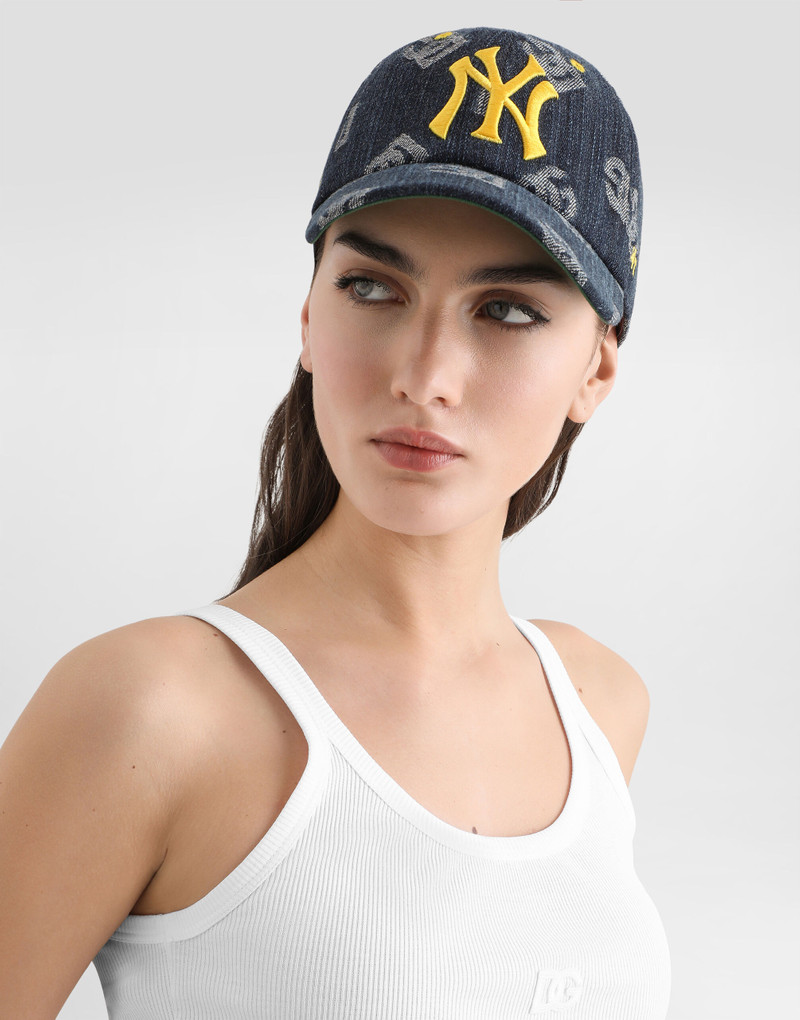 Dolce & Gabbana Dolce&Gabbana X ’47 New York Yankees Baseball Cap In Denim Logo outlook