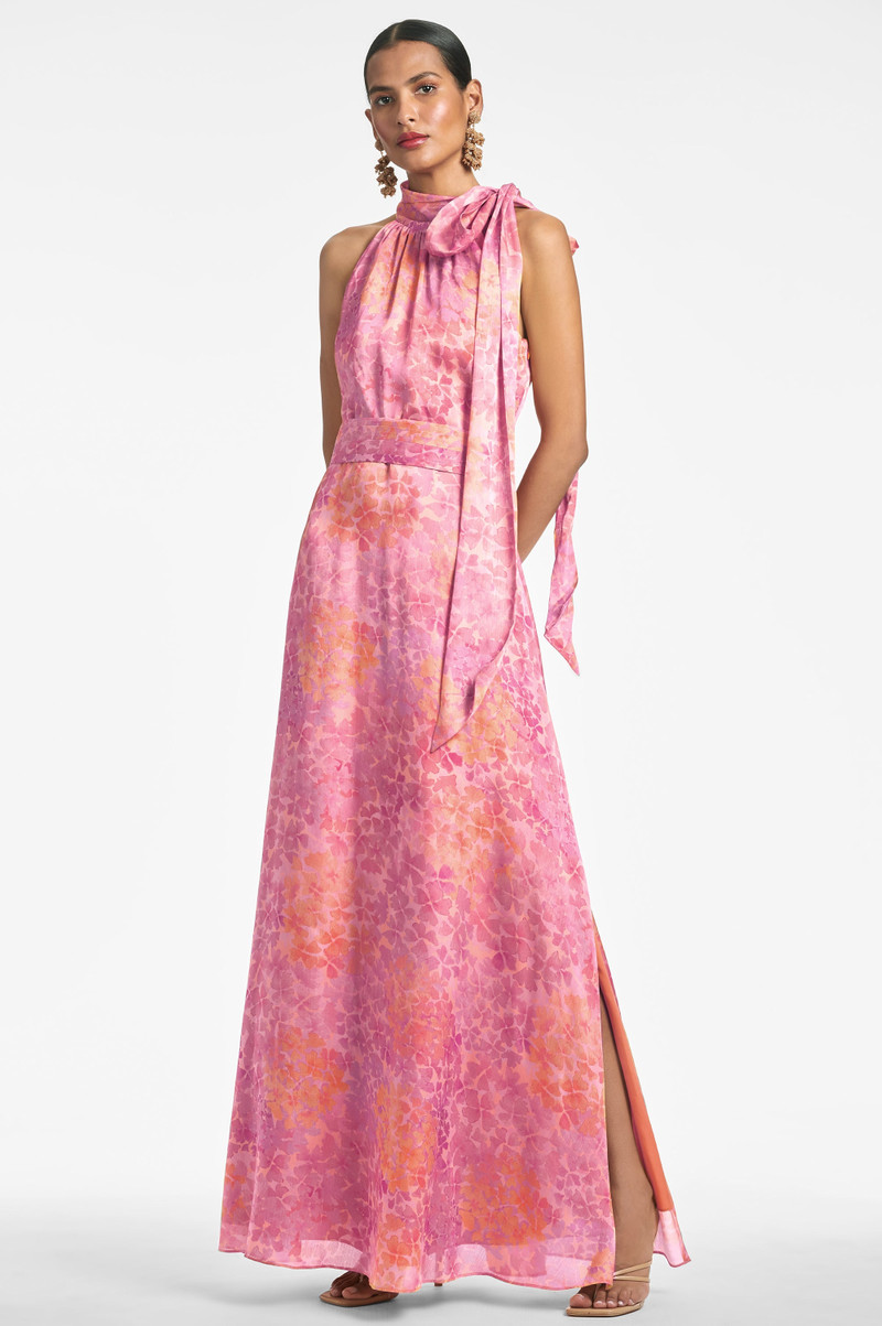 Kayla Gown - Pastel Sunset Hydrangea 1