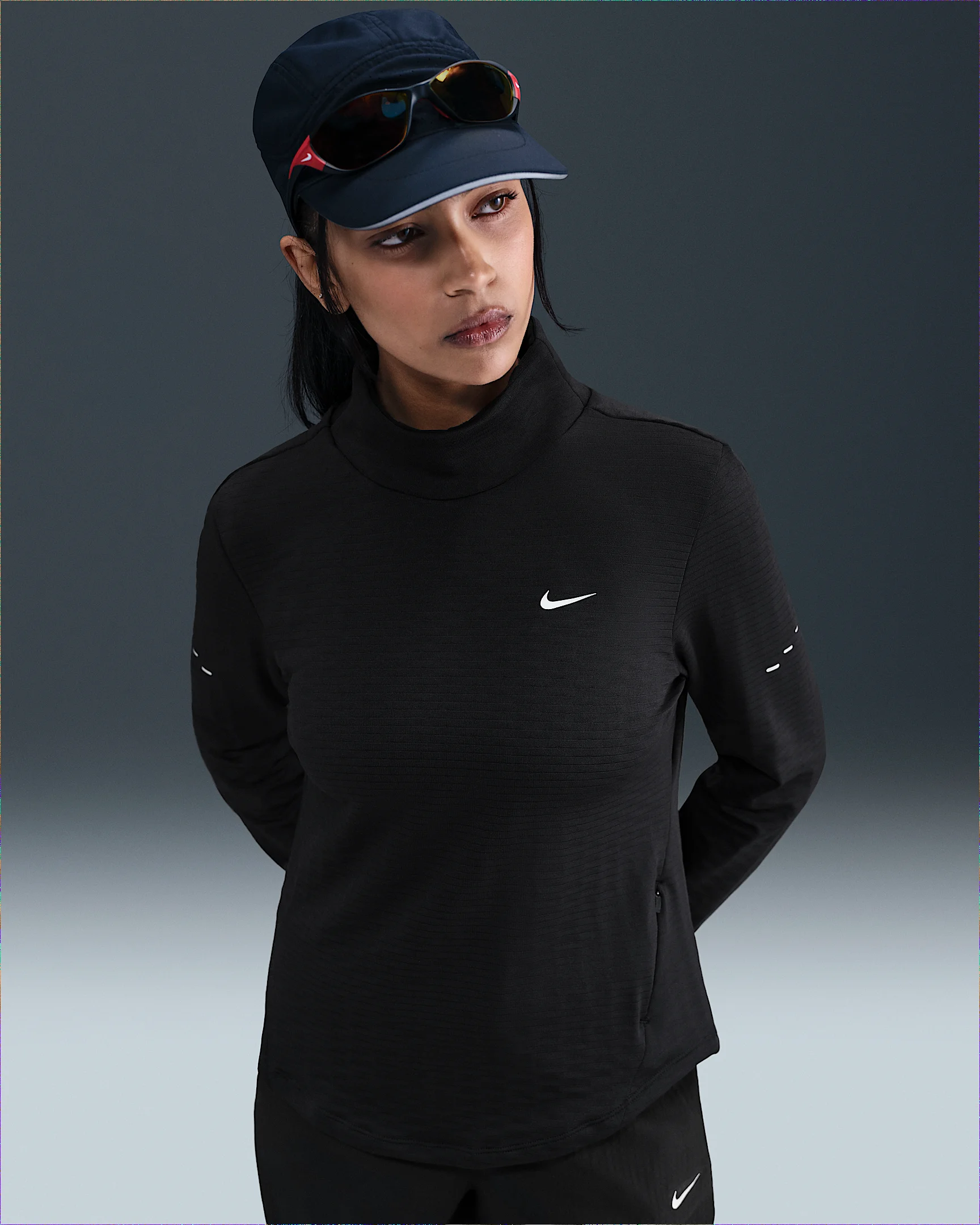 Nike Swift Women's Therma-FIT Turtle-Neck Running Top - 1