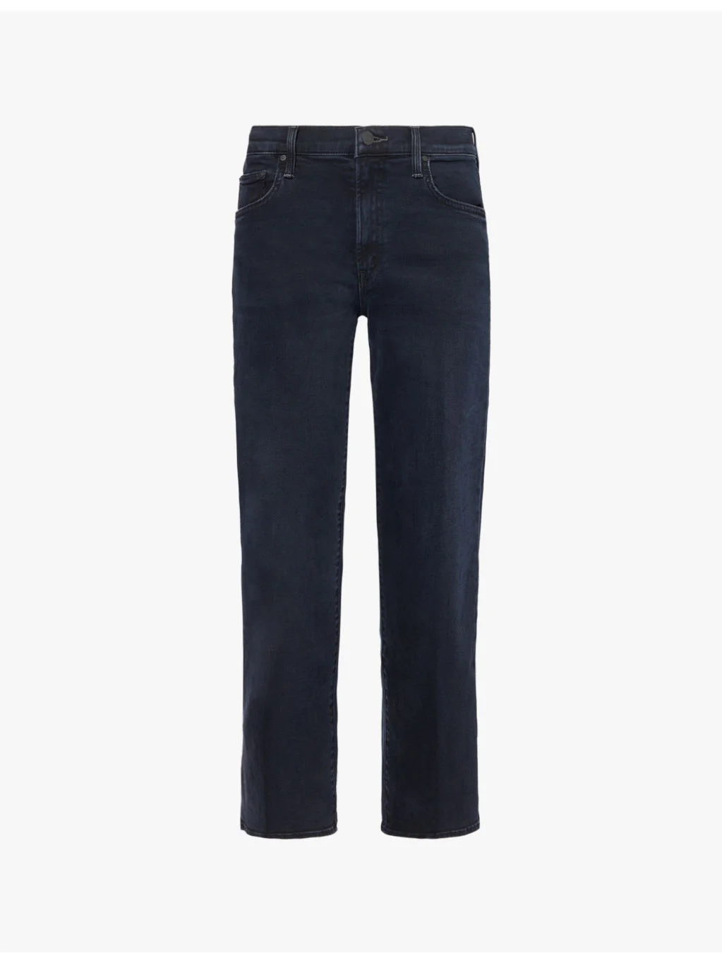 Rambler dark-wash straight-leg mid-rise stretch-denim jeans - 1