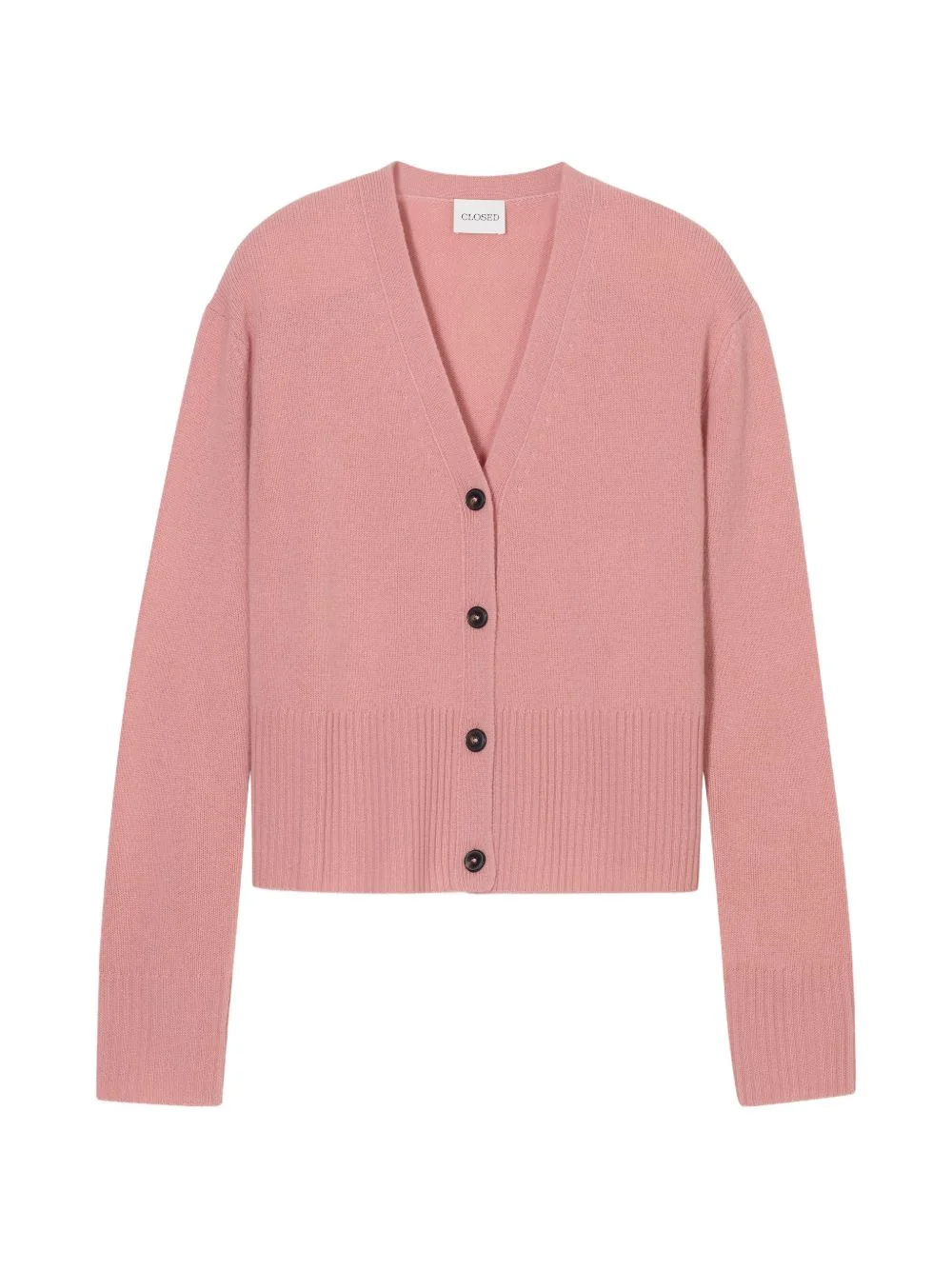 V-neck wool cardigan - 1