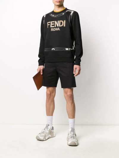 FENDI logo print sweatshirt outlook