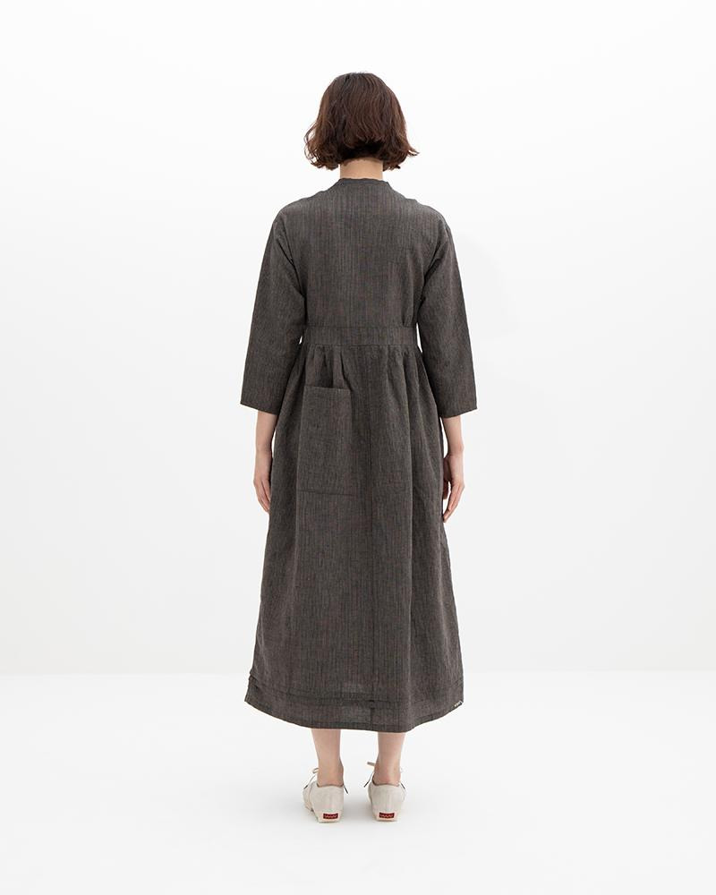 LANCASTER DRESS SANTOME W CHARCOAL - 4