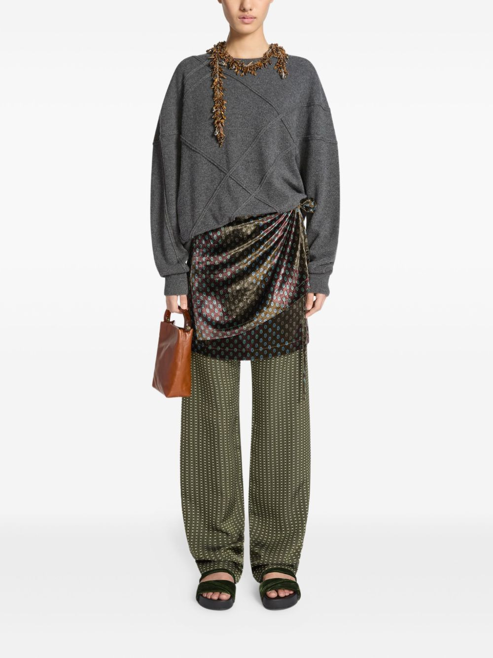 quilted cashmere sweater - 2