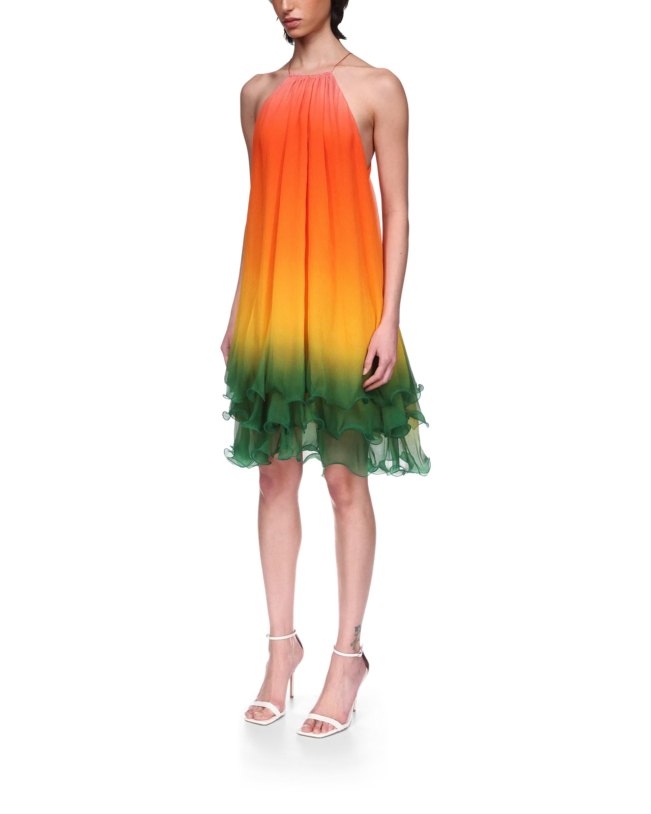 Rainbow Gradient Cocktail Dress - 3