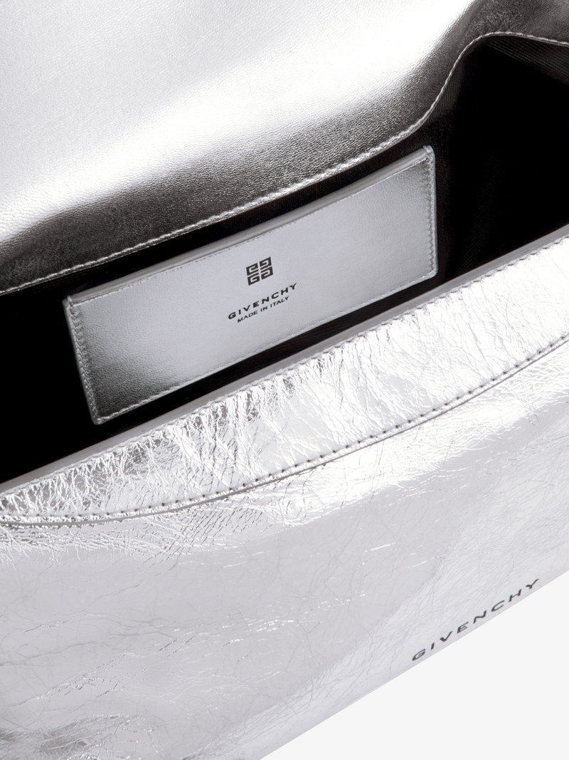 SMALL P'TIT VOYOU BAG IN LAMINATED LEATHER 5