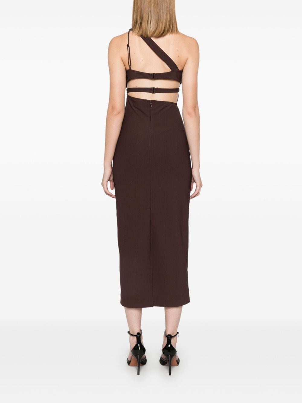asymmetric midi dress - 4