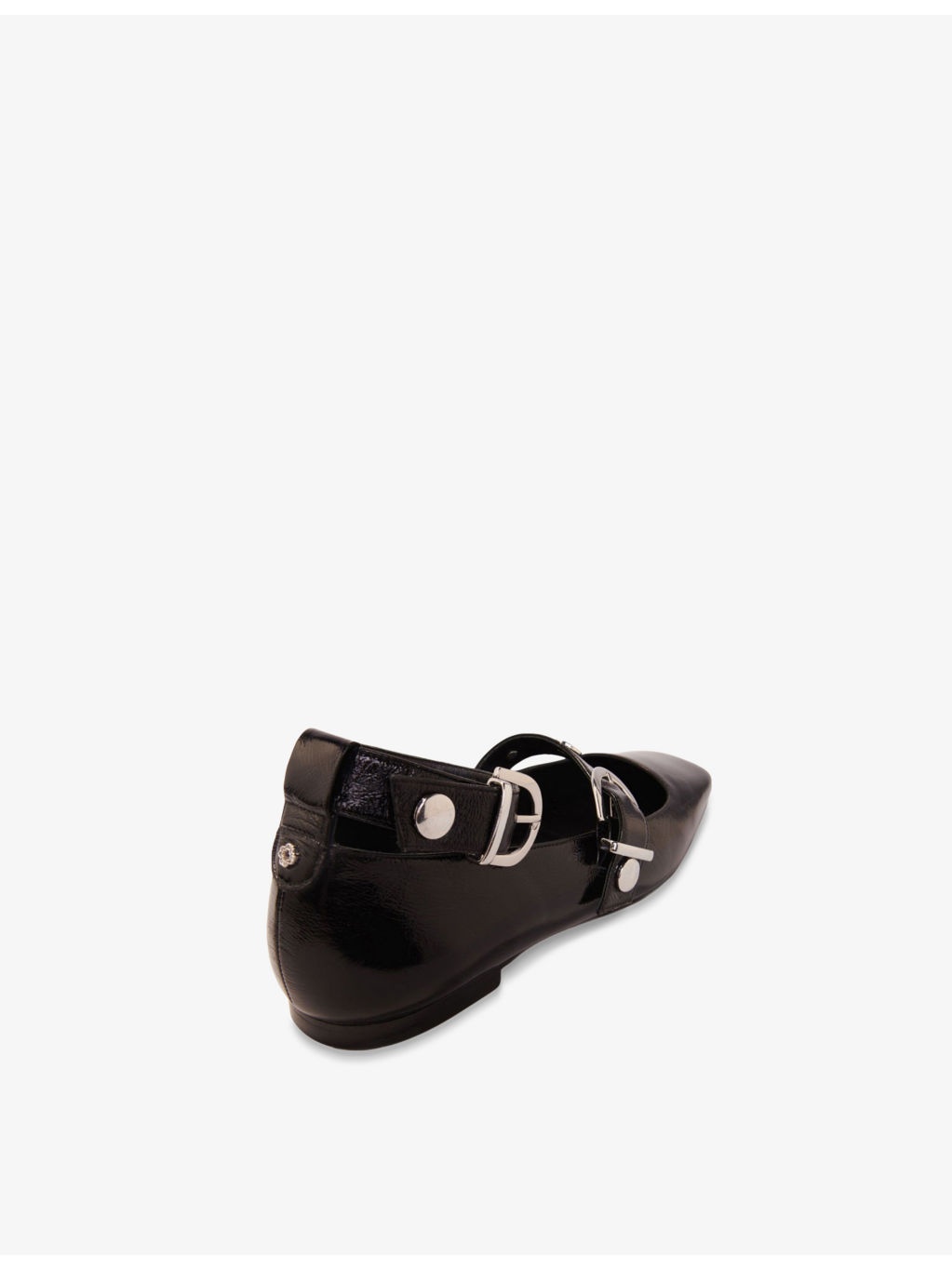 Studded Square-Toe Leather Mary Jane Pumps - 4
