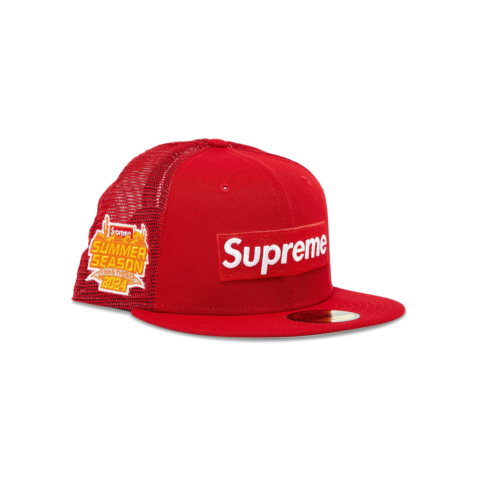 Supreme Box Logo Mesh Back New Era 'Red' - 2