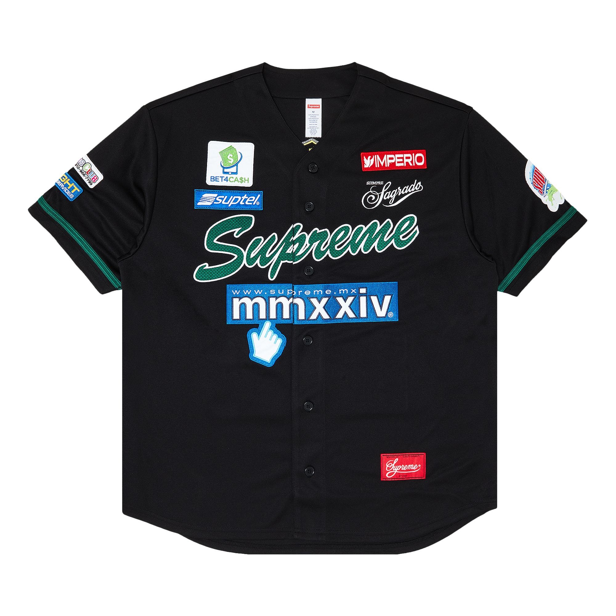 Supreme Chosen One Baseball Jersey 'Black' - 1