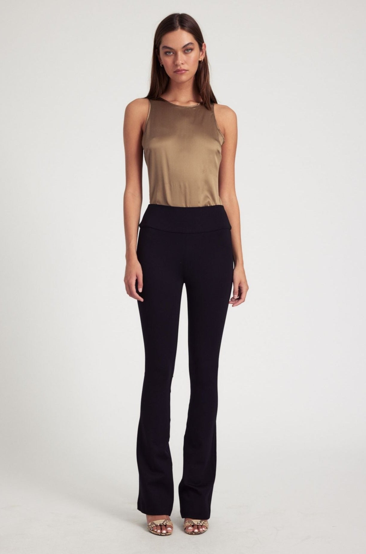 BLACK CASANOVA MICRO FLARE PANTS - 2