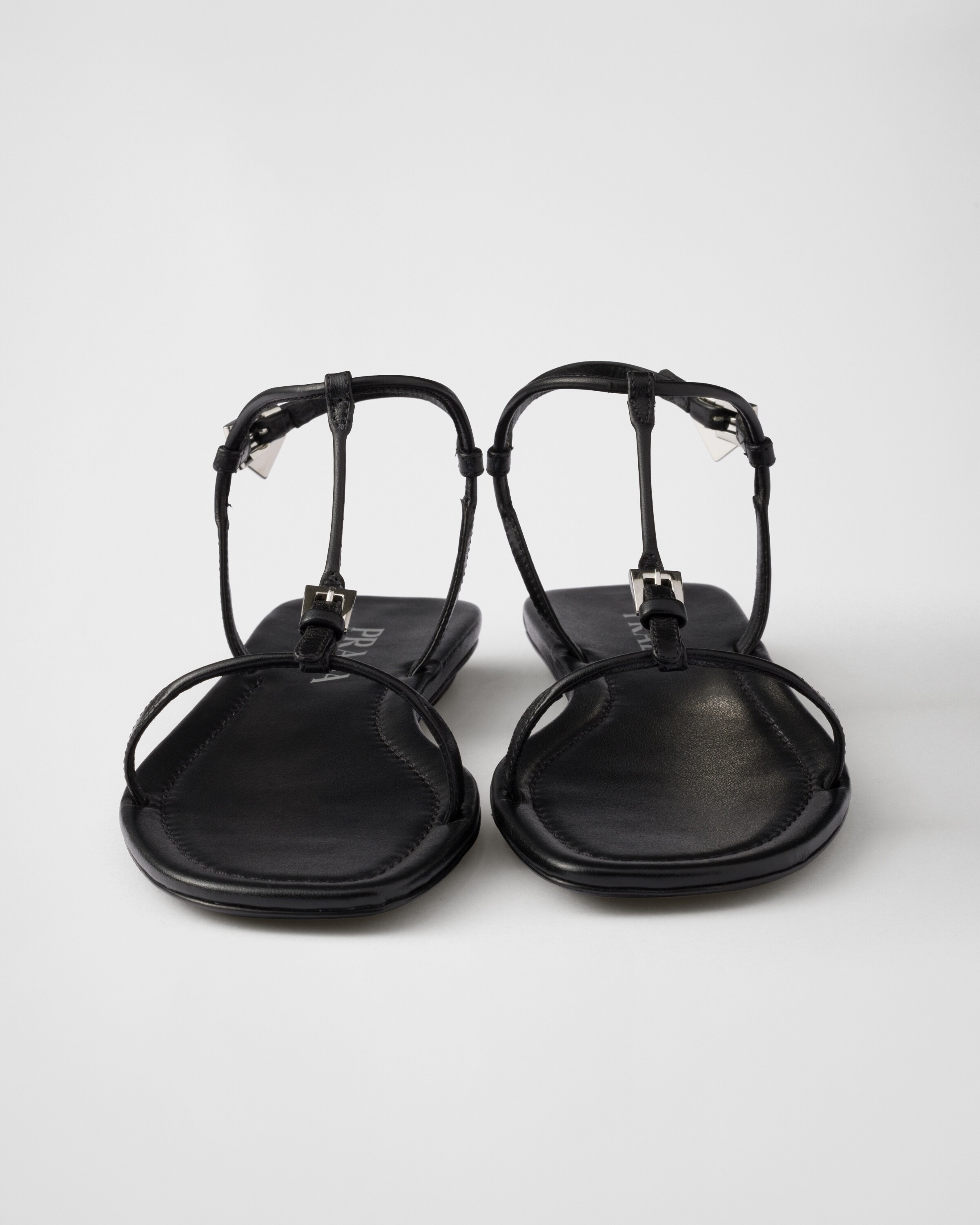 Flat leather sandals - 5