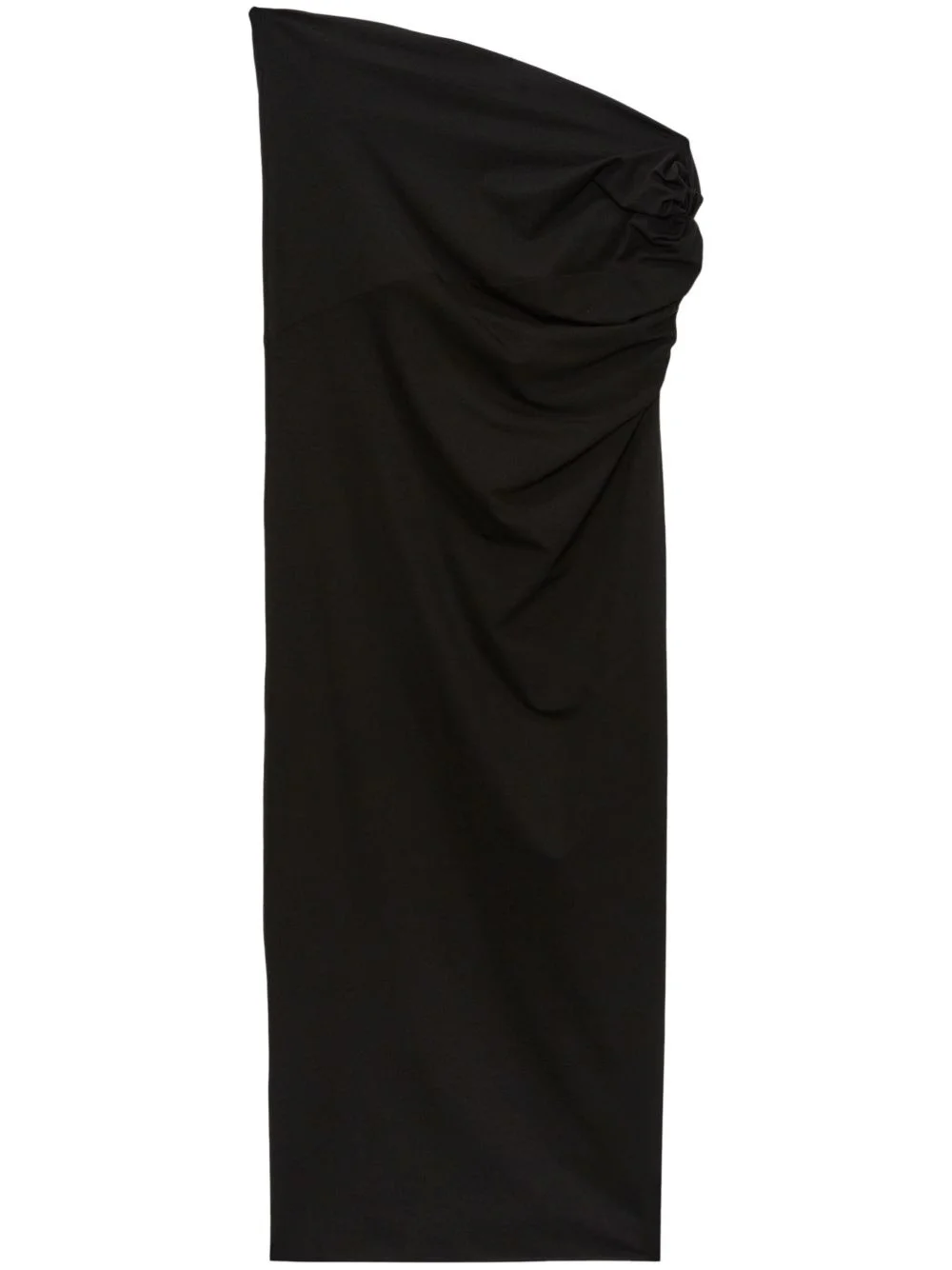 draped maxi skirt - 1