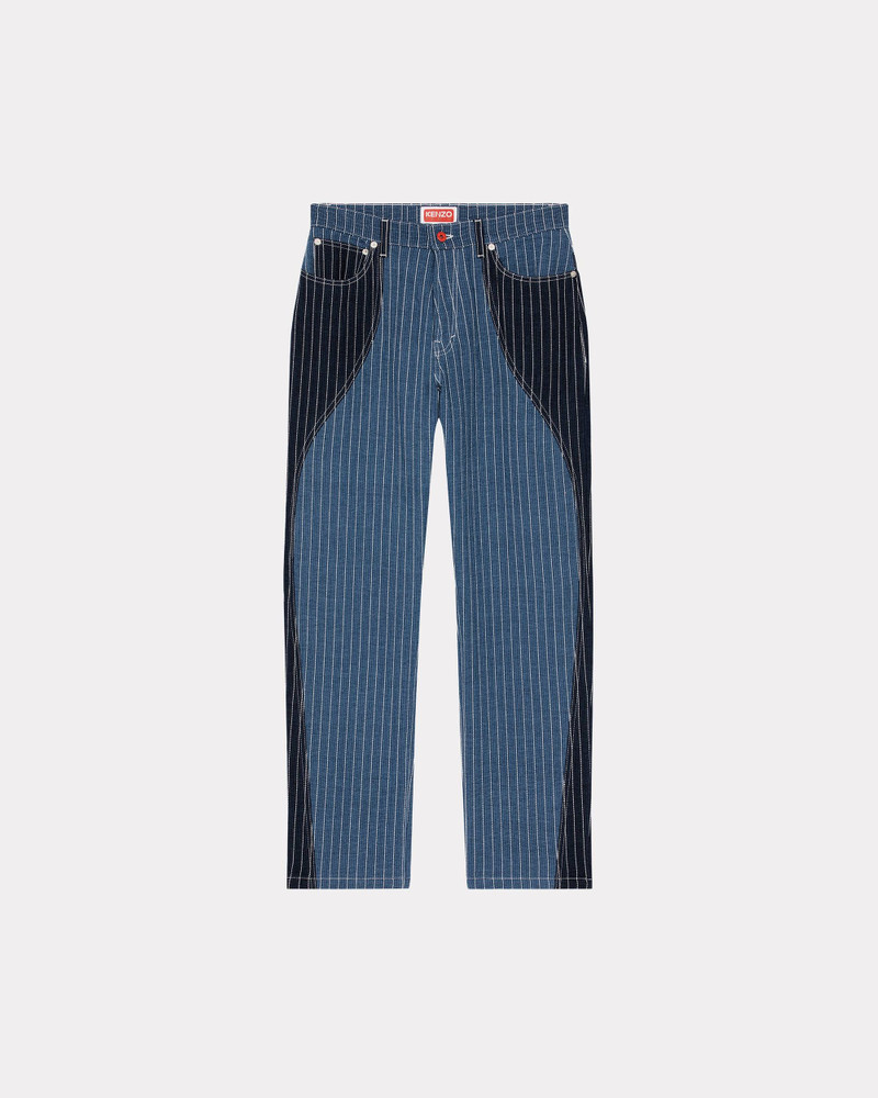 Loose patchwork jeans 1