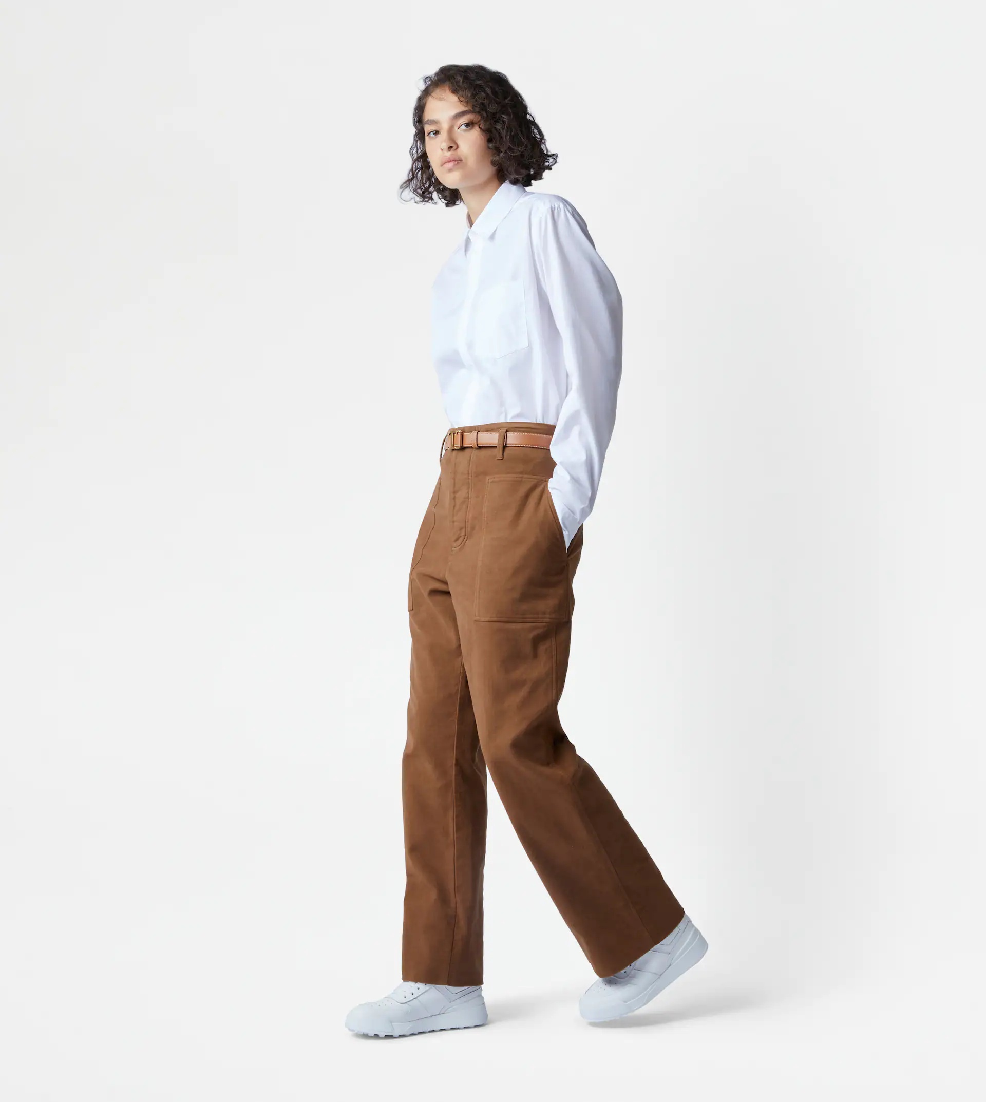 TROUSERS - BROWN - 4
