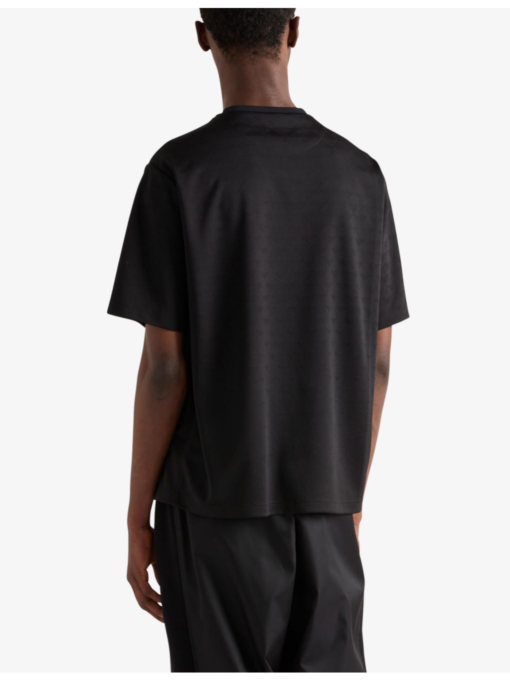 Brand-plaque oversized-fit recycled-polyester T-shirt - 4