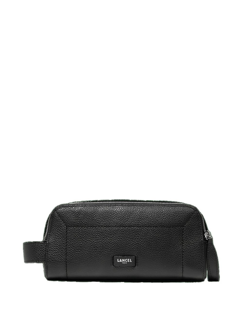 Ninon leather zip-top toiletry bag 1