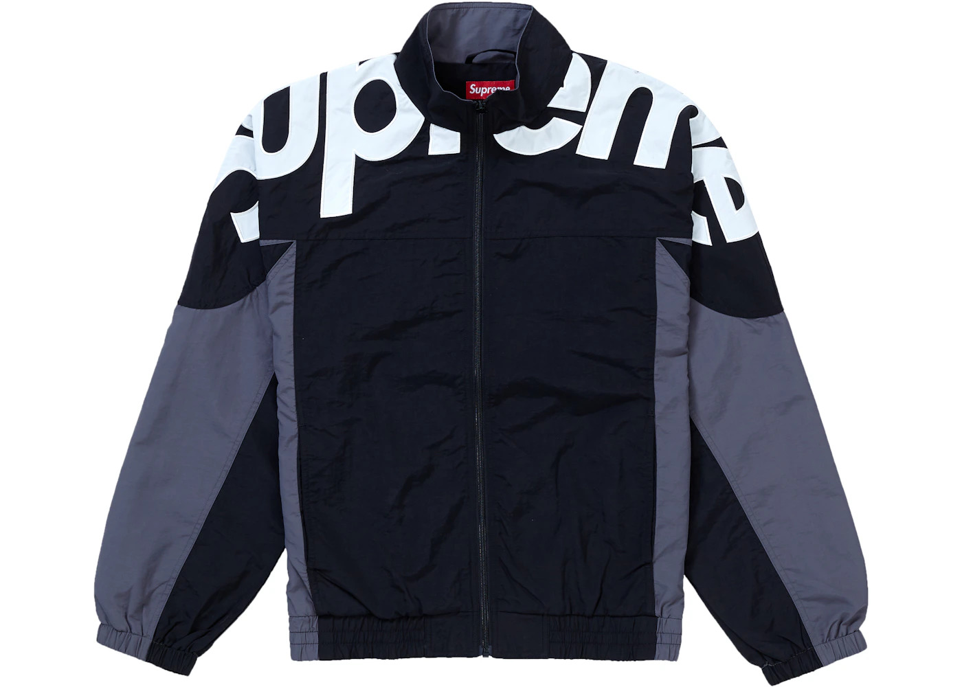 Supreme Shoulder Logo Track Jacket Black - 1