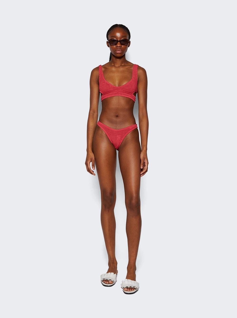 Nino Crop Bikini Top Mineral Red Palm - 2
