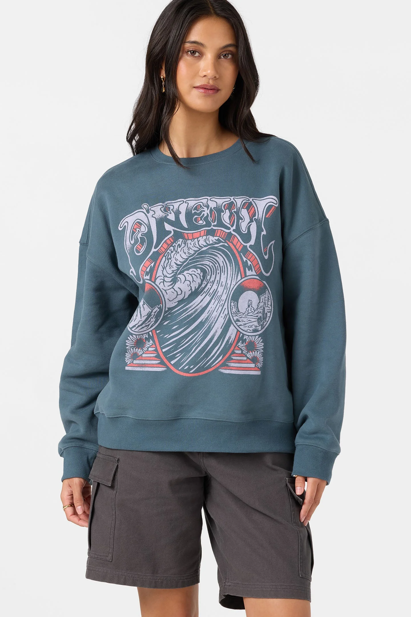 Psych'd Oversized Crew Neck Fleece - 1