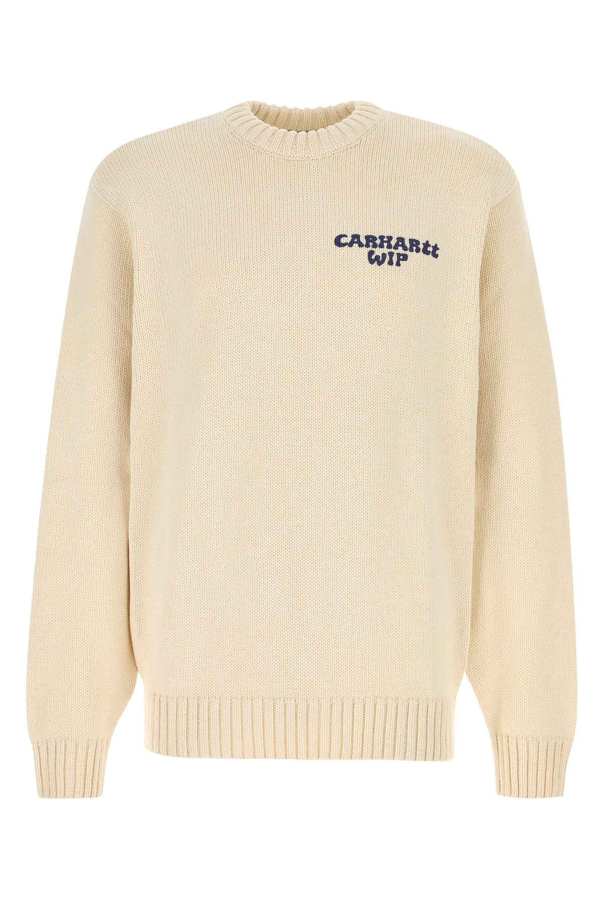 Ivory cotton blend Helix Sweater - 1