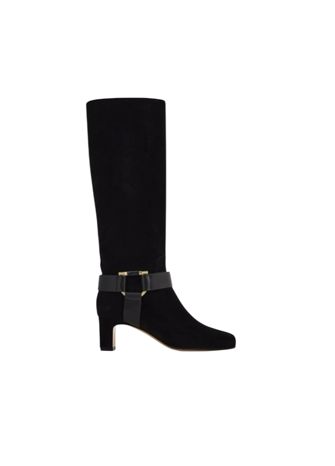 Ferragamo Gancini ornament Knee Boots - 1