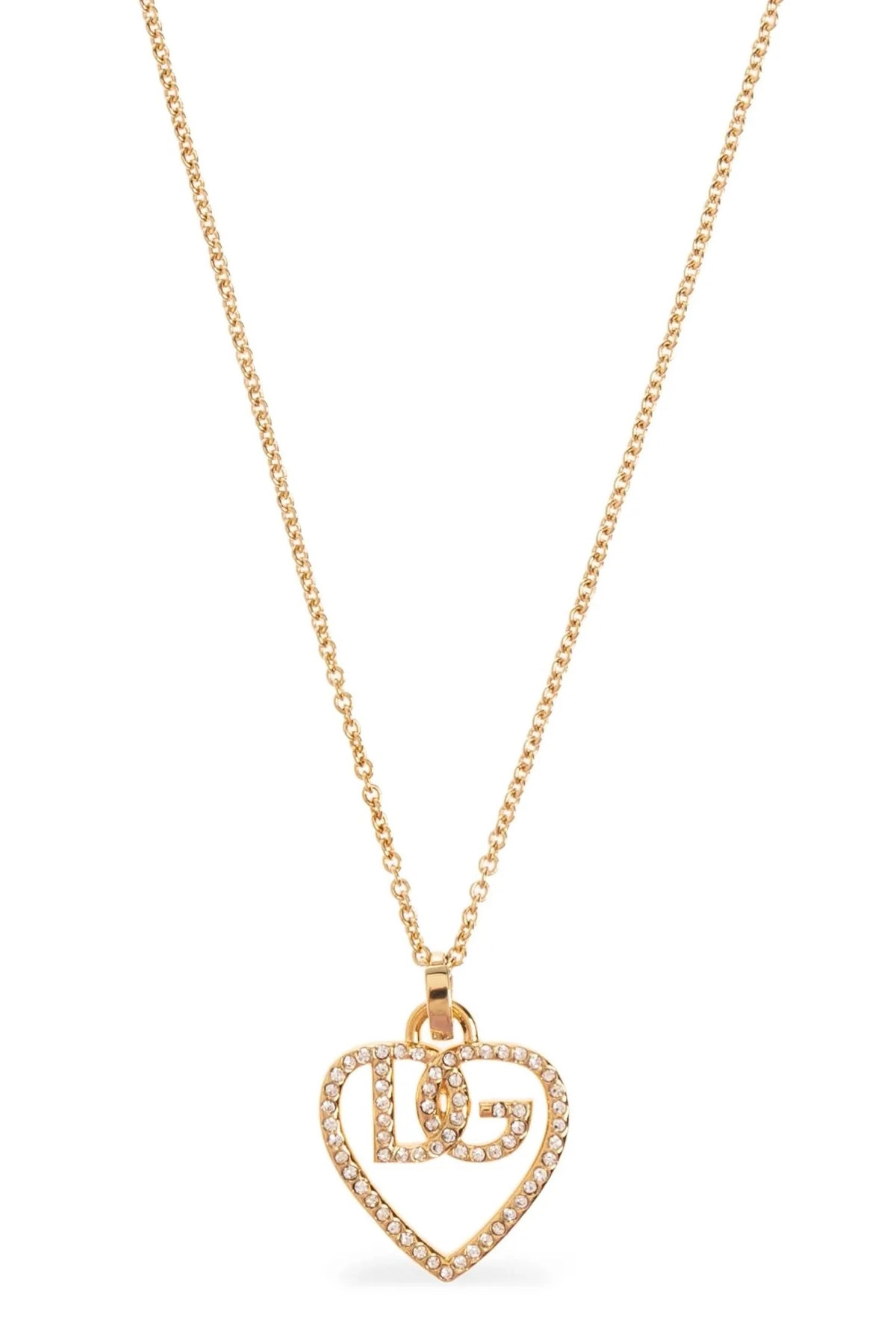 Strass logo necklace - 3